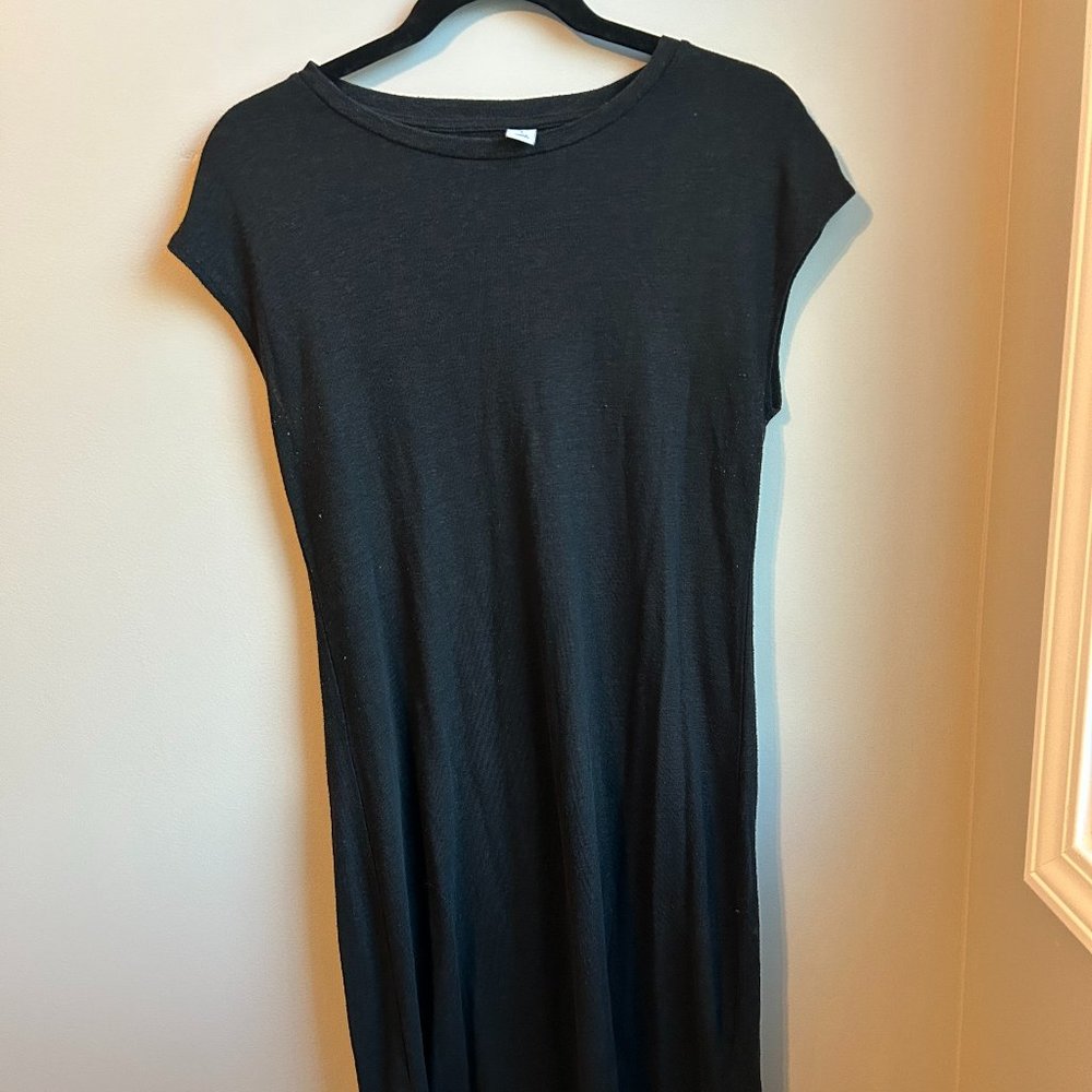 Old Navy Black Midi Dress